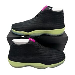 Air Jordan Future Mid GG Shoes YOUTH 9.5 Y Black/Liquid Lime Sneakers 685251-018
